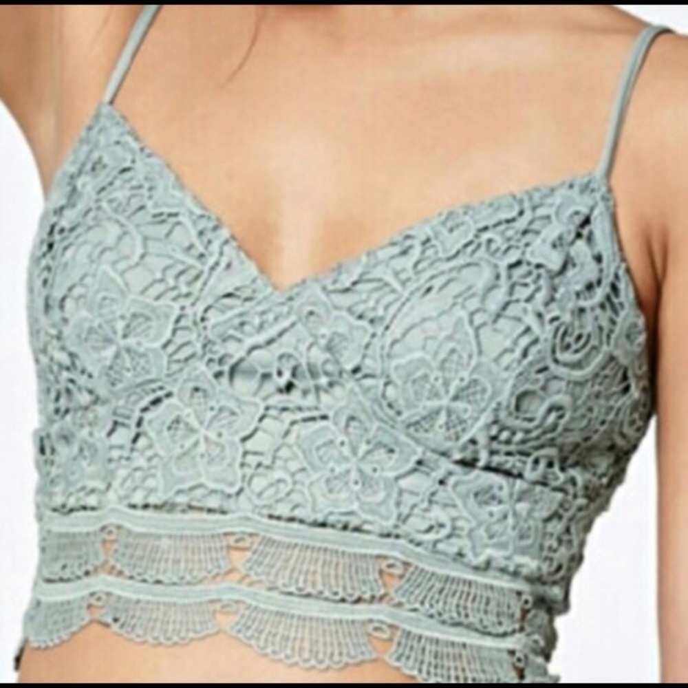 Kendall & Kylie Crochet Crop Top